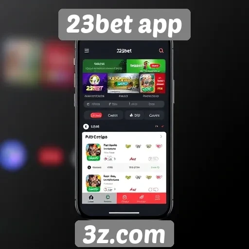 Interface do usuário do 23bet app é intuitiva